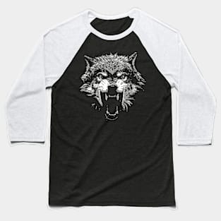 8bit wolf art Baseball T-Shirt